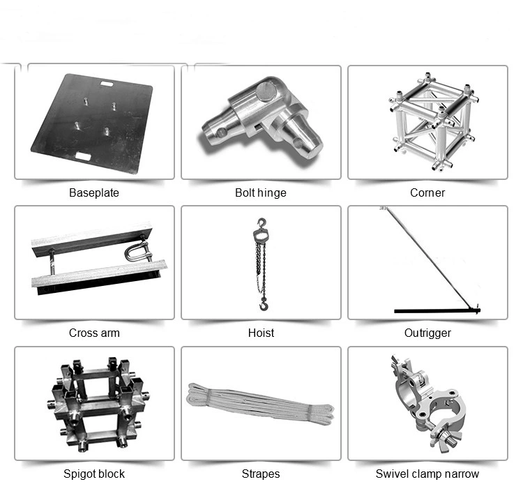 Stage Aluminum Roof Speaker Stand Truss Square LED Screen Spigot Truss Bolt Truss Lighting Equipment