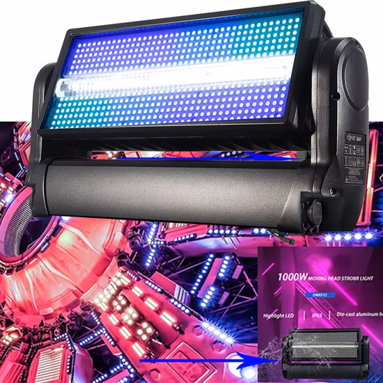 Водоустойчивое освещение этапа напольное проектное оборудование 1000W стробоскопическое светодиодное движущееся головное освещение